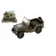 MISIU Samochód wojskowy Jeep Willys MB 10 cm / Metal/plastik / Napęd pull-back / od 3 lat
