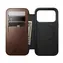 Nomad Modern Leather Folio rustykalny brąz (Horween) / Etui / Apple iPhone 17/18 Pro / skóra