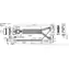 Kabel SuperMicro MCIO x8 - 2x SFF-8639 4i z zasilaniem / kablem SAS / wewnętrznym NVMe / 0,45 m