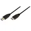 LogiLink USB-A czarny / Przewód przedłużający / USB 3.0 / USB-A (M) - USB-A (F) / 3 m