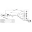 Kabel SuperMicro SlimSAS SFF-8654 4i - 4X SATA odwrotny / kabel SAS / wewnętrzny / 0,35 m / 100 omów