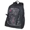 Plecak Easy czarny w kolorowe kwiaty / Plecak szkolny / 20 l