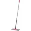 Mop LAMART LT8065 Twist X Clean czerwony / Mop płaski / Mikrofibra / Wyżymanie bez użycia rąk / Kij 140 cm