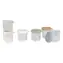 Kubki na żywność Beaba Glass 6 x 250 ml Natural / Kubki na żywność / szkło / hermetyczne wieczko