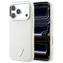 Guess Grained Triangle Logo MagSafe beżowy / Tylna obudowa / MagSafe / iPhone 17 Pro i 18 Pro