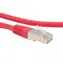 Kabel krosowy Primecooler Cat5e FTP 1m czerwony / Kabel krosowy / RJ45-RJ45 / AWG26 / CCA