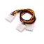 Primecooler PC-MC2 / Kabel zasilający rozdzielacz / 4pin do 2x 4pin / 30 cm