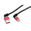 Kabel USB Roline USB-A(M) - USB-C(M) kątowy, obrotowy, podświetlany / Kabel / USB 2.0 / 60W / 1 m