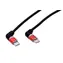 Roline USB-C(M) - złącza kątowe obrotowe USB-C(M) / Kabel / USB 2.0 / podświetlany / 60W / 2 m