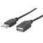 Kabel USB 2.0 Manhattan AA czarny / Przedłużacz / 1,8 m / 480 Mbit/s