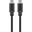 Goobay 67976 czarny / Kabel USB-C - USB-C / 1 m / USB 3.2 Gen 1 / 5 Gbit/s / 3A