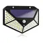 X-SITE BD002 / Zewnętrzna lampa solarna LED z czujnikiem ruchu i zmierzchu / 100 LED / 1000 lm / IP65 / 270°
