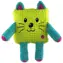 Zabawka FANTASY dla psa Cuties kwadratowe zwierzątko żółte / Plusz / 17,5 cm