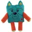 Zabawka dla psa FANTASY Cuties w kształcie kwadratowego zwierzątka w kolorze zielonym / Plusz / 17,5 cm