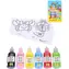 WIKY Farby do szkła z konturami i szablonami / Zestaw artystyczny / 6 x 22 ml / od 3 lat