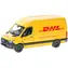 Model samochodu KINSMART Mercedes-Benz DHL / 1:48 / metal i plastik / pull-back / 12,5 cm / od 3 lat