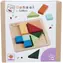 EICHHORN Montessori Puzzle Squares / 12 elementów / drewno / od 24 miesięcy