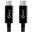 Kabel i-TEC USB-C do USB-C czarny / Kabel do transmisji danych i ładowania / USB 2.0 / 1,8 m / PD 3.0