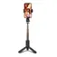 SBS Selfie Stick Pro czarny / Kijek do selfie / Lampa LED / Statyw