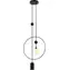 Italux Trosti PND-428892-BK czarna / Lampa wisząca / okrągła / do salonu