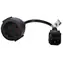 Akyga AK-PC-10A czarny / Kabel zasilający / CEE 7/4 / 0,15 m / 10 A