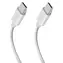 SBS USB-C - USB-C biały / Kabel / 240 W / Power Delivery / pleciony / 2 m