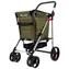 Koszyk Rolser Polar 4Big khaki / Wózek sklepowy / Składany / Z hamulcem / Pojemność 58 l / Nośność 50 kg