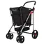 Koszyk Rolser Polar 4Big czarny / Wózek sklepowy / Składany / Z hamulcem / Pojemność 58 l / Nośność 50 kg