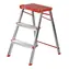 Drabina składana Rolser M3 pomarańczowa / 3 stopnie / nośność 150 kg / aluminium / EN 14183