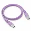 Powerton Energy PASTEL EDITION fioletowy / Kabel / USB-C - USB-C / 60 W / PD / 1 m / silikon