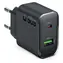 Adapter podróżny SBS PD 65 W czarny / Adapter podróżny / USB-A/USB-C