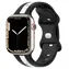 Pasek silikonowy X-SITE do Apple Watch 42/44/45/49 mm czarno-biały / Pasek / Apple Watch / Silikon