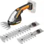 WORX WG801E.9 / Akumulatorowe nożyce do krzewów i trawy / 20 V / 20 cm / bez akumulatora