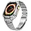 X-SITE 3Beads srebrny / Pasek z pokrowcem do Apple Watch / 45 mm