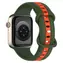 Pasek silikonowy X-SITE do Apple Watch 42/44/45/49 mm zielono-czerwony / Pasek / Apple Watch / Silikon