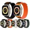Pasek X-SITE do Apple Watch 42/44/45/49 mm czarno-brązowy / Pasek / Apple Watch / Nylon, skóra