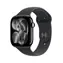 Apple Watch Series 11 GPS 42 mm, obudowa aluminiowa w kolorze fortepianowej czerni - pasek sportowy w kolorze czarnym, rozmiar S/M / 130-180 mm