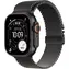 Apple Watch Ultra 3 (2025) GPS+Cellular 49 mm, czarna obudowa z tytanu - czarna tytanowa opaska Milanese (S) / 130-160 mm 