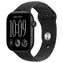 Apple Watch Series 12 GPS 42 mm, czarna obudowa aluminiowa - czarny pasek sportowy S/M / 130-180 mm