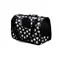 animALL Torba Czarna z różowymi łapkami M 40x21x27 cm