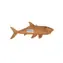 animALL Zabawka Baby shark naturalna skóra 22x10 cm