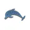 animALL Zabawka Delfin skóra naturalna podszyta filcem 12,5x14 cm