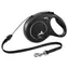 Lina Flexi Classic M 8m czarna / Smycz 