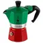 Bialetti La Mokina Italia Tricolore dzbanek do mokki na 1 filiżankę 40 ml