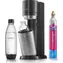 SodaStream DUO czarny / Urządzenie do napojów gazowanych / 1x butelka plastikowa 1 L / 1x butelka szklana 1 L / 1x gaz CO2