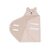 Chusta w kształcie misia Jollein Boucle Wild Rose