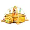ECOTOYS Kocyk do zabawy z kojcem Lew / od urodzenia