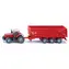 Siku Farmer - ciągnik Massey Ferguson z przyczepą / 1:87 / od 3 lat
