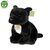 Rappa Pies pluszowy Staffordshire bull terrier 30 cm czarny / EKOLOGICZNY / od 0 miesiąca
