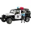 Bruder 2526 Police Jeep Wrangler z policjantem i akcesoriami / 1:16 / od 4 lat